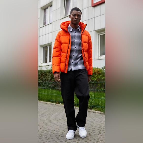 Calvin Klein PUFFER JACKET - Winter Jacket - Coral orange/Coral … - Picture 2 of 16